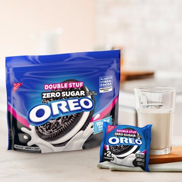 OREO Double Stuf Zero Sugar Chocolate Sandwich Cookies 