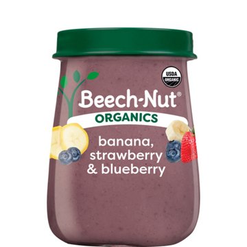 Beech-Nut Organics Stage 2 Baby Food - Banana Strawberry & Blueberry