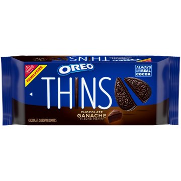 OREO Thins Chocolate Ganache Sandwich Cookies - Family Size