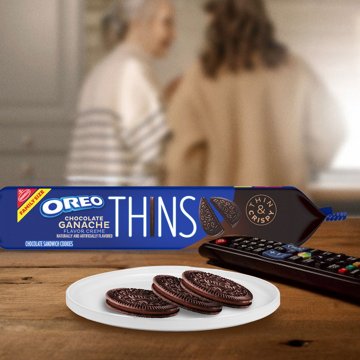 OREO Thins Chocolate Ganache Sandwich Cookies - Family Size