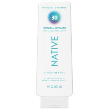 Native Mineral Zinc Oxide Sunscreen Lotion - SPF 30,  Vanilla Milk & Shea