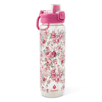 Manna Push Bottle - Pink Garden, 39 oz
