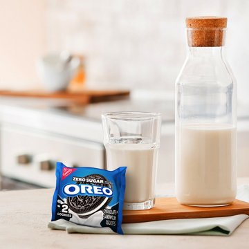 OREO Zero Sugar Chocolate Sandwich Cookies, 8 oz