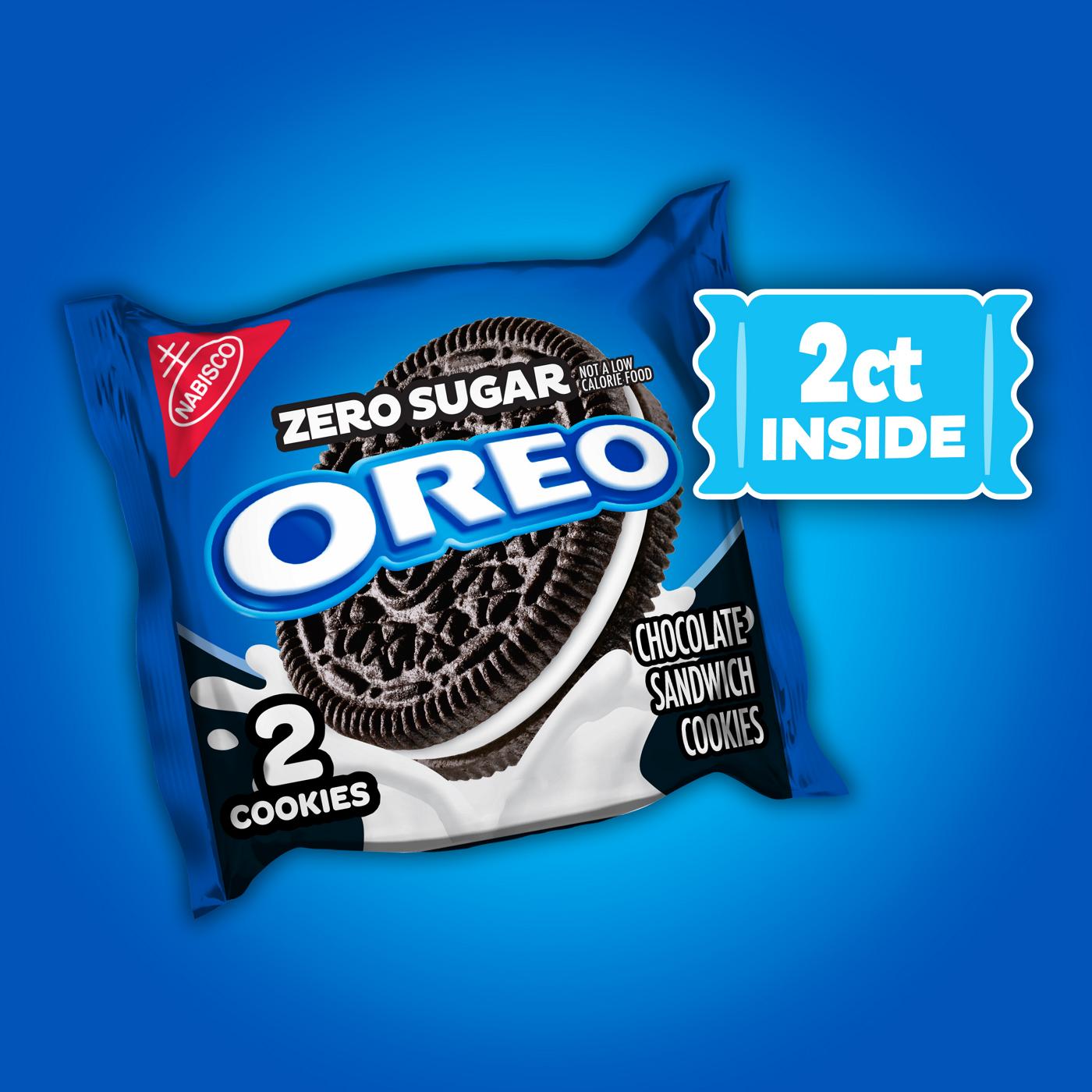 OREO Zero Sugar Chocolate Sandwich Cookies; image 6 of 10
