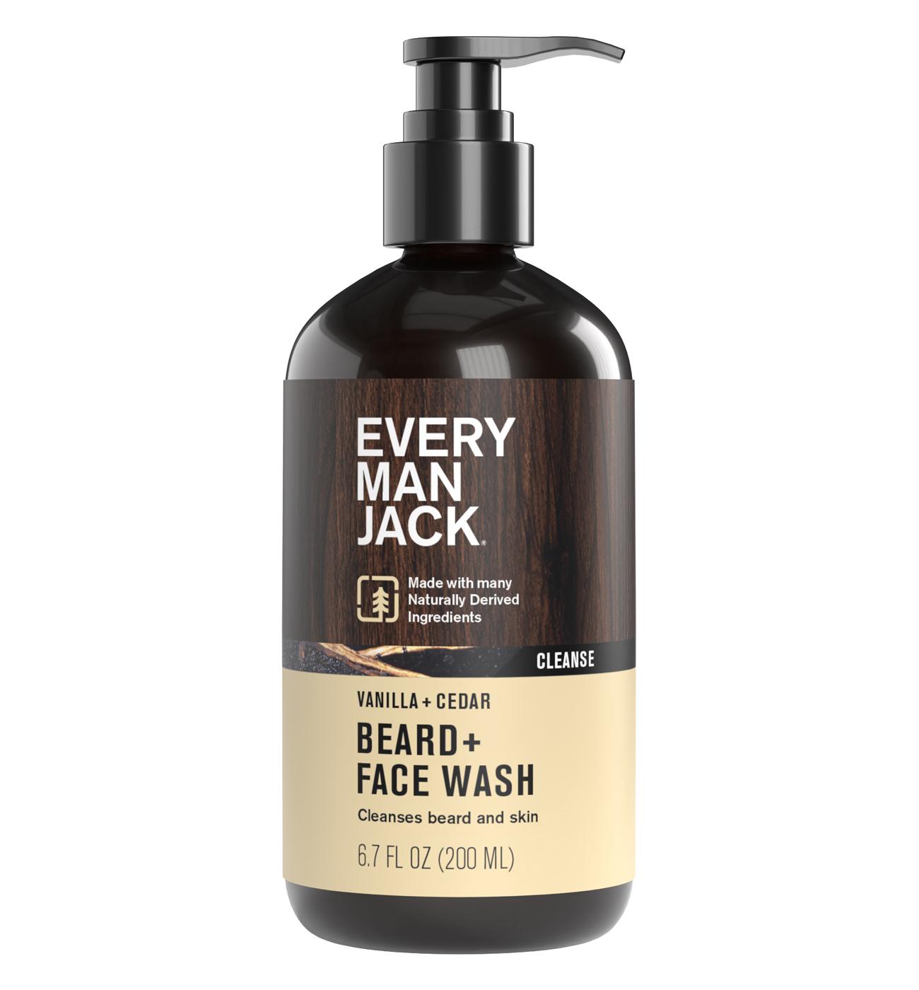 Every Man Jack Beard & Face Wash - Vanilla & Cedar; image 1 of 3