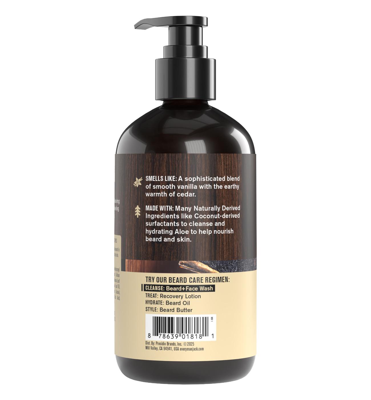 Every Man Jack Beard & Face Wash - Vanilla & Cedar; image 3 of 3