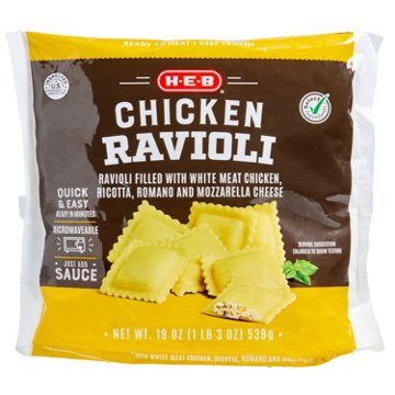 H-E-B Frozen Chicken Ravioli