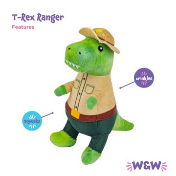 Woof & Whiskers T-Rex Ranger Dog Toy