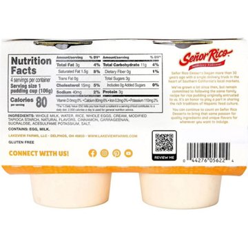 Señor Rico Sugar Free Rice Pudding