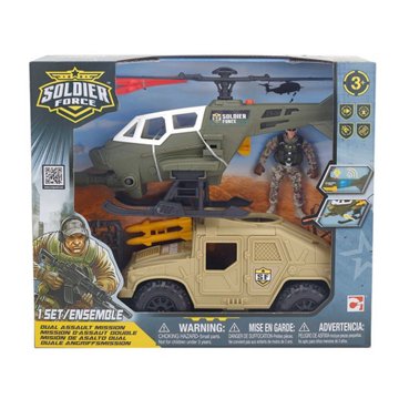 Soldier Force Land & Sky Dual Assault Mission Playset