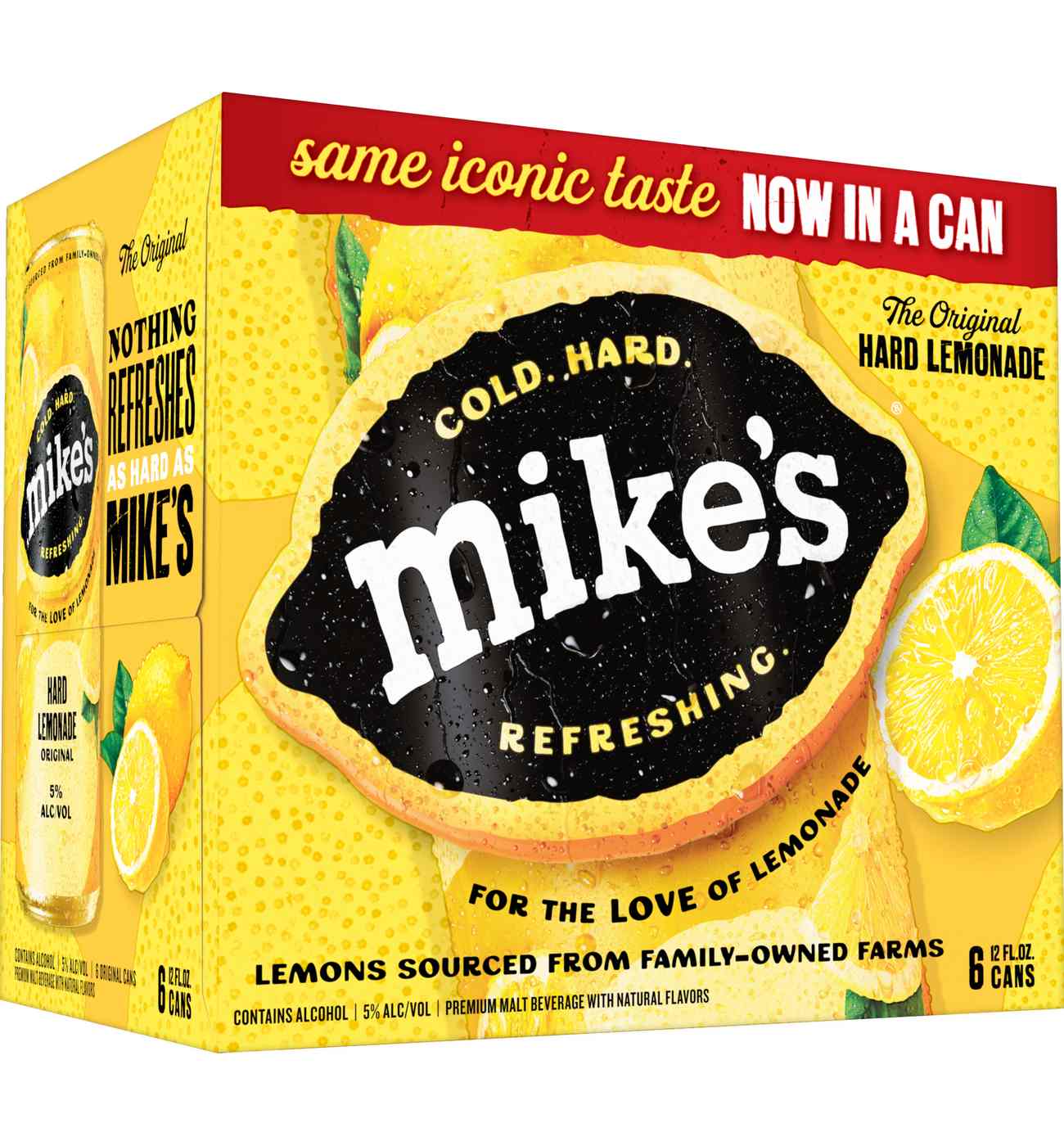 Mike's Hard Lemonade 6 pk Cans - Shop Malt beverages & coolers at H-E-B