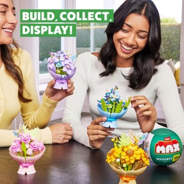 Zuru MAX LED Purple Bouquet Building Toy, 155 pc