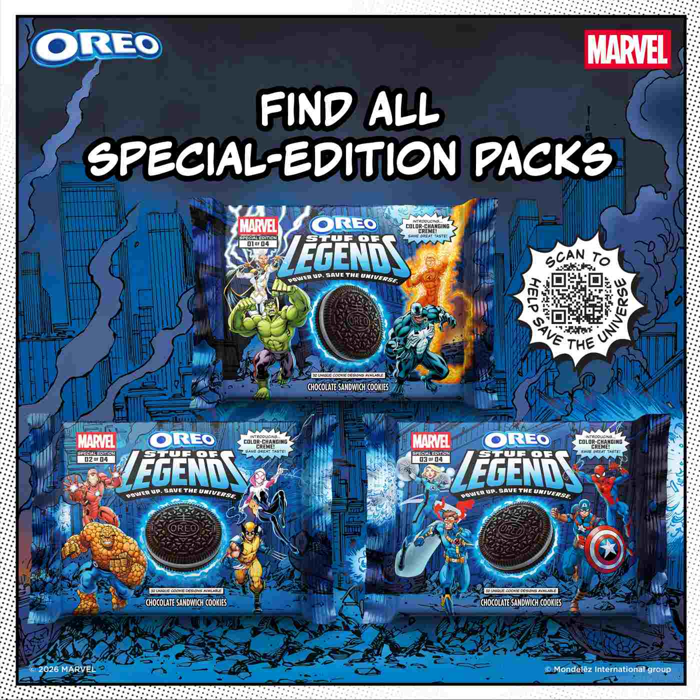 OREO Limited Edition Stuf Of Legends Chocolate Sandwich Cookies; image 6 of 9