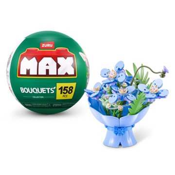 Zuru MAX LED Blue Bouquet Building Toy, 158 pc