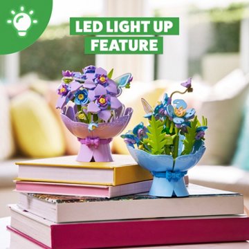 Zuru MAX LED Blue Bouquet Building Toy, 158 pc