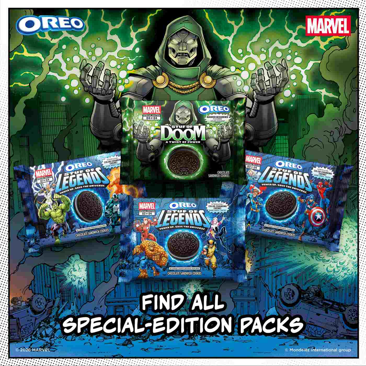 OREO Limited Edition Stuf Of Doom Chocolate Sandwich Cookies; image 5 of 10