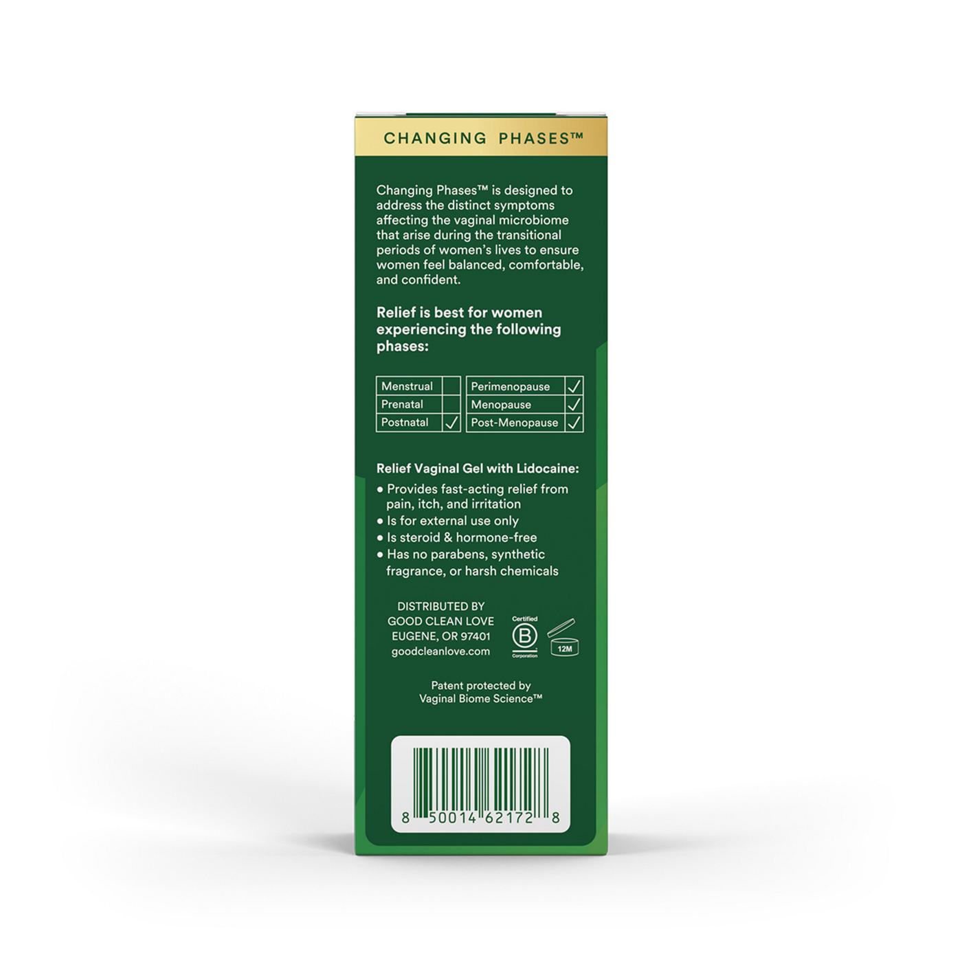 Good Clean Love Relief Vaginal Gel With Lidocaine; image 2 of 2