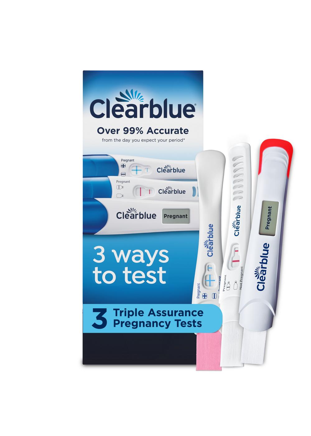 Clearblue Triple Assurance Pregnancy Tests; image 1 of 9
