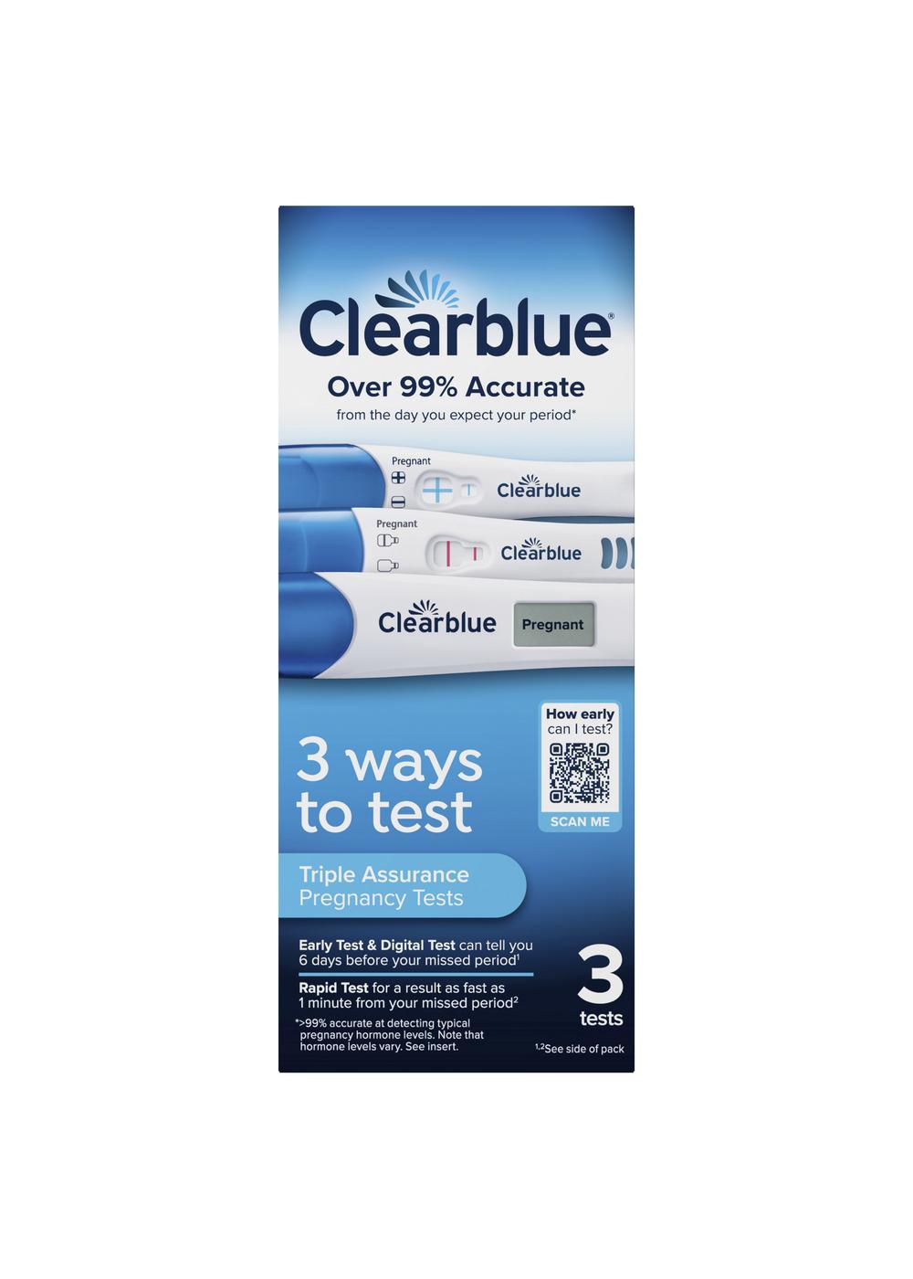 Clearblue Triple Assurance Pregnancy Tests; image 5 of 9