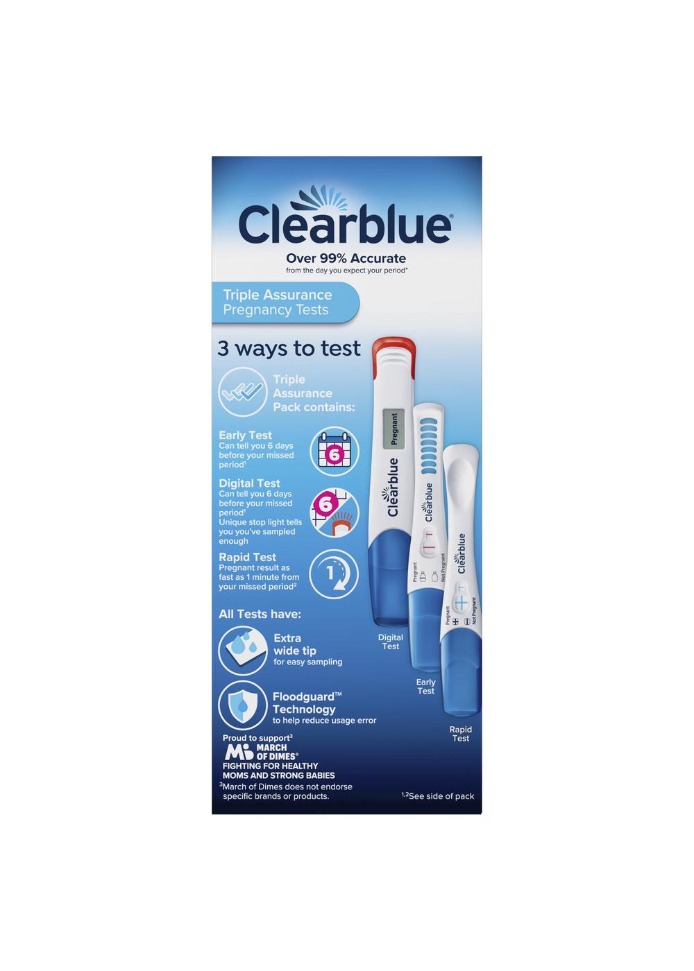 Clearblue Triple Assurance Pregnancy Tests; image 7 of 9
