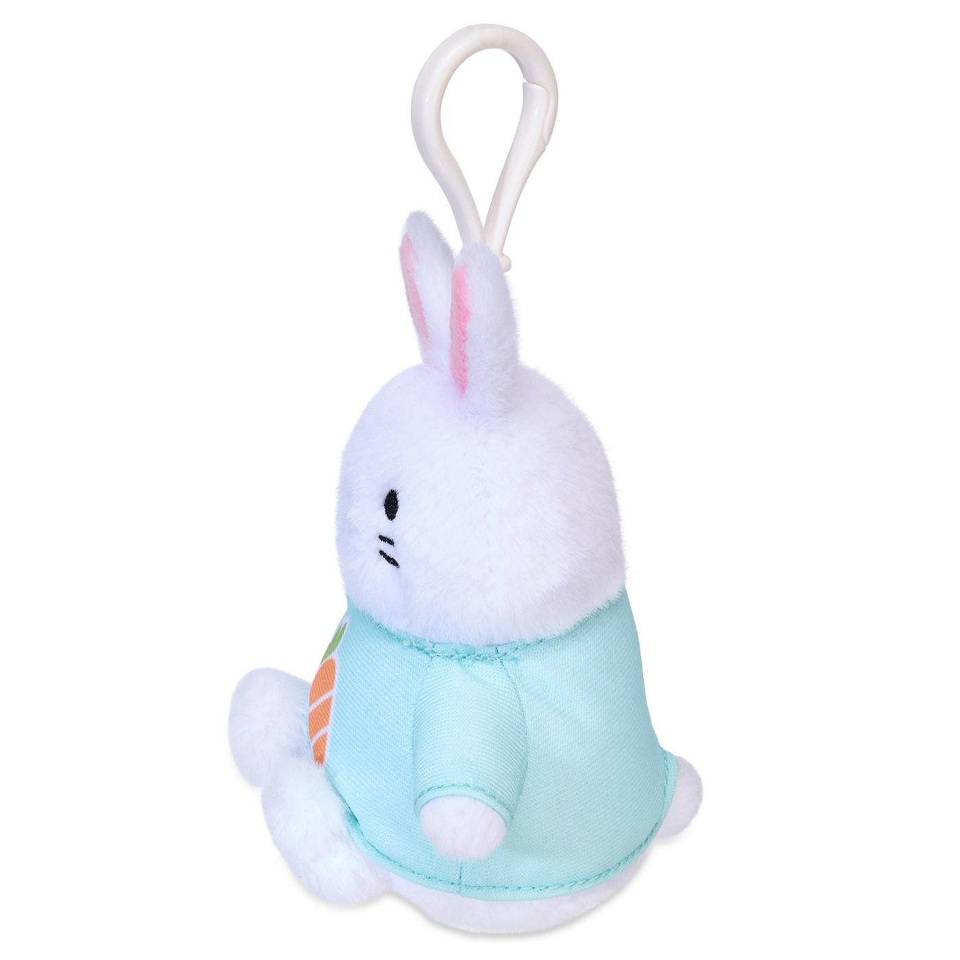American Greetings Easter Plush Bunny Backpack Clip with Carrot Shirt; image 4 of 4