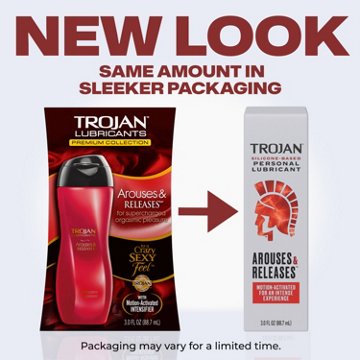 Trojan Arouses & Releases Silicon Based Personal Lubricant, 3 oz