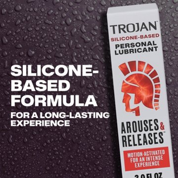 Trojan Arouses & Releases Silicon Based Personal Lubricant, 3 oz