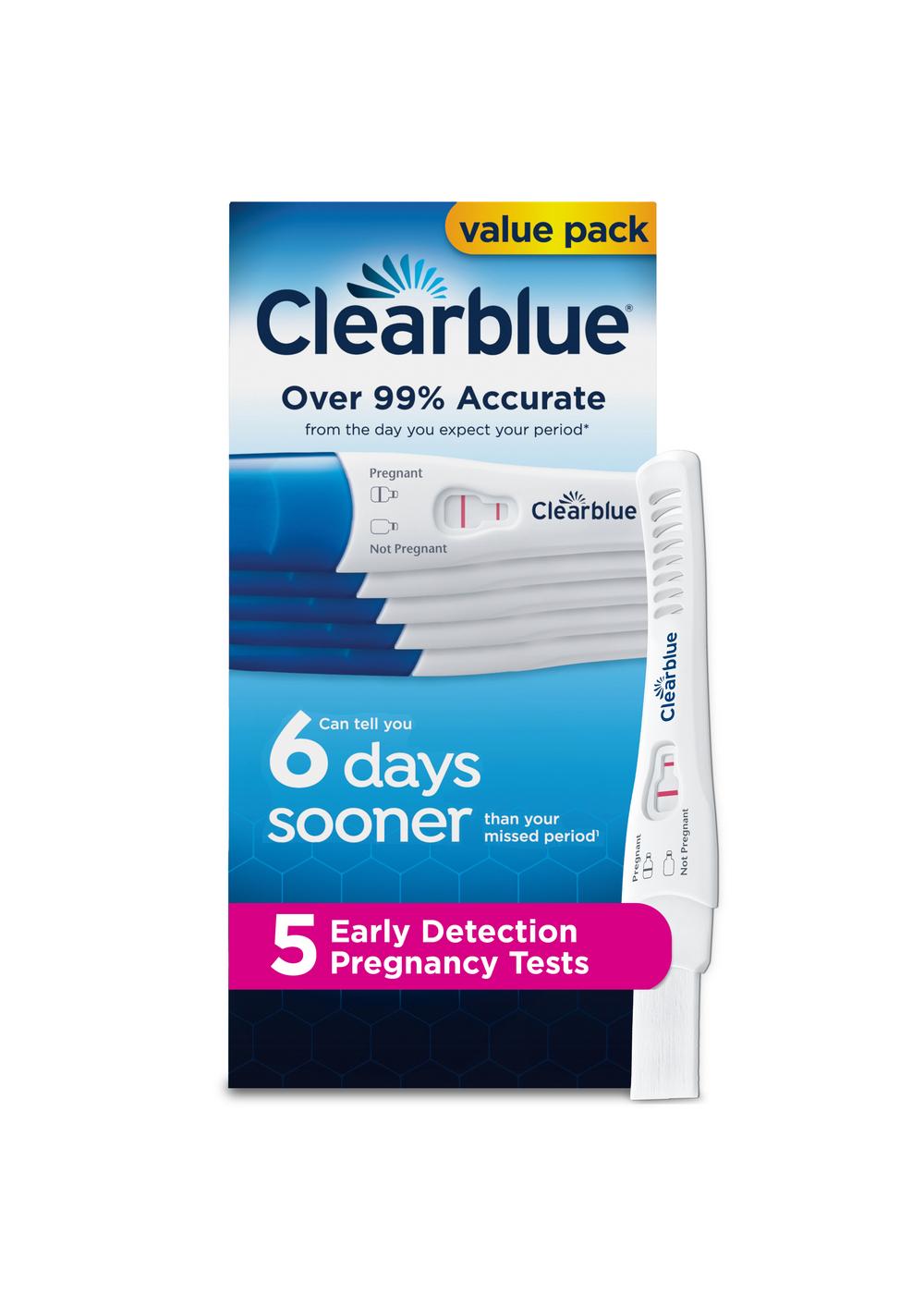 Clearblue Early Detection Pregnancy Tests; image 1 of 8