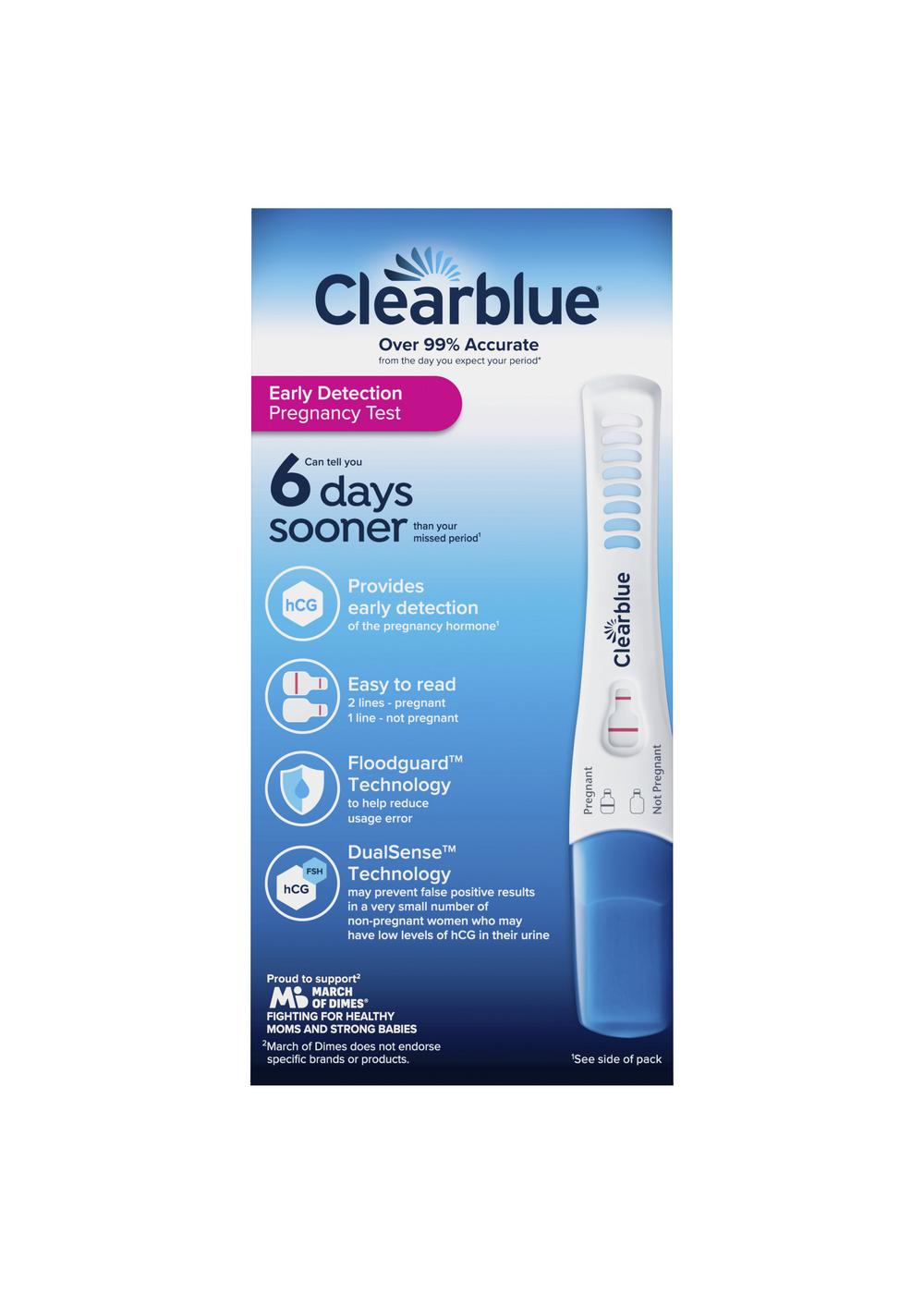 Clearblue Early Detection Pregnancy Tests; image 4 of 8