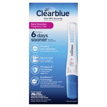 Clearblue Early Detection Pregnancy Tests, 5 ct