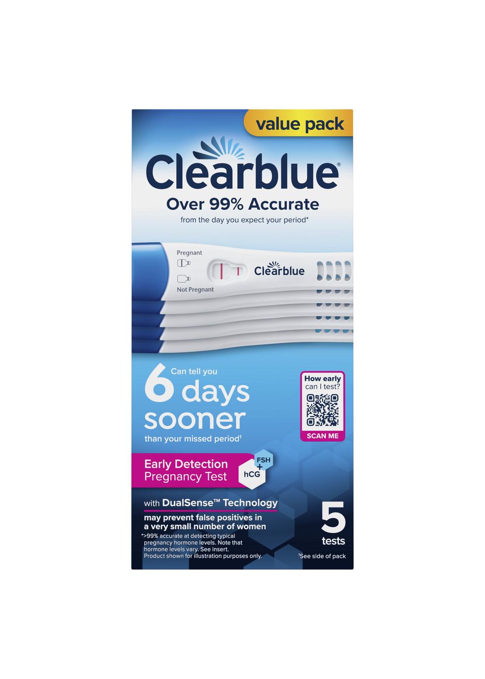 Clearblue Early Detection Pregnancy Tests; image 7 of 8