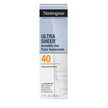 Neutrogena Ultra Sheer Invisible Gel Face Sunscreen - SPF 40