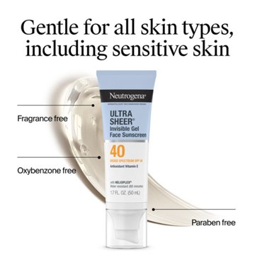 Neutrogena Ultra Sheer Invisible Gel Face Sunscreen - SPF 40