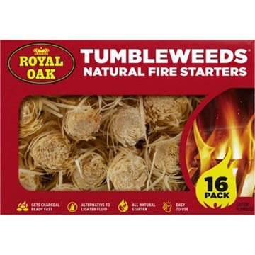 Royal Oak Tumbleweeds Natural Fire Starters, 16 ct
