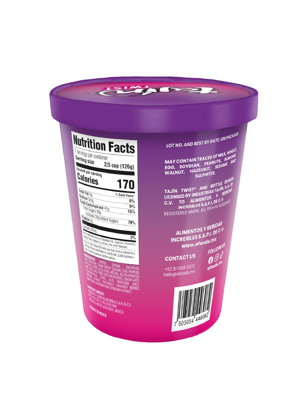 Tajin Twist Berries Sorbet; image 2 of 2