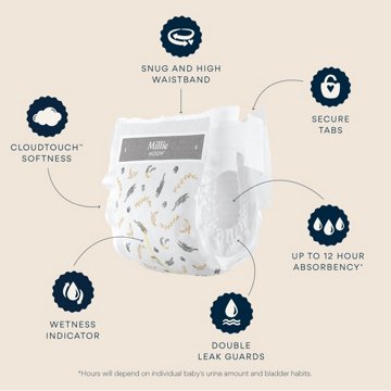 Millie Moon Luxury Diapers - Size 1