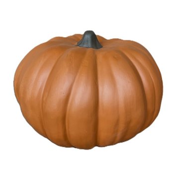 Blue Orange Pottery Clay Pumpkin - Orange, Large