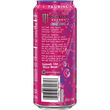 Monster Energy Ultra Zero Sugar Punk Punch Energy Drink