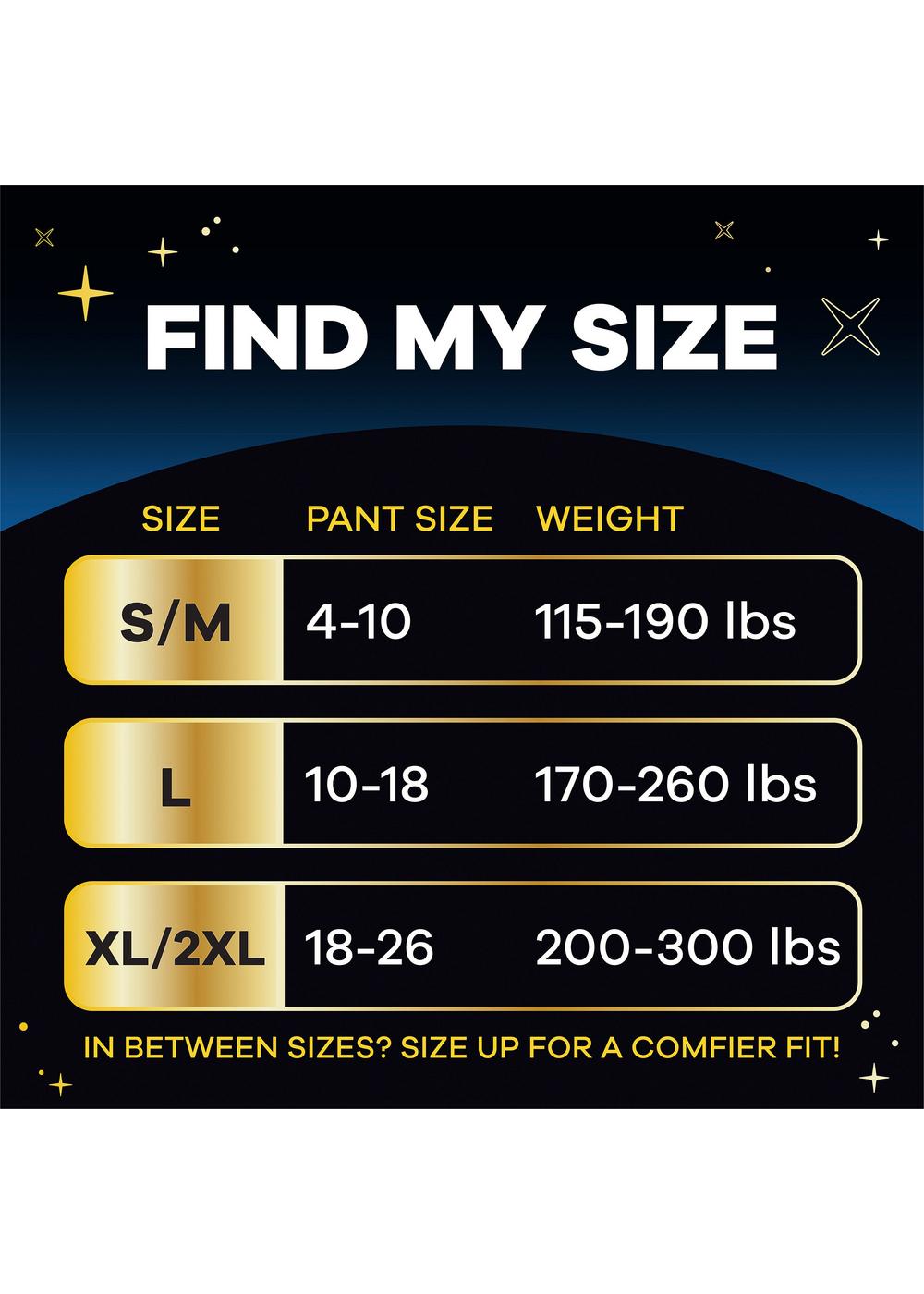 Always ZZZ Overnight Disposable Period Underwear - XL XXL; image 4 of 5