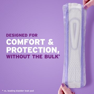 Poise Ultra Thin Incontinence Pads, 7 Drop Ultra Absorbency, Long Length