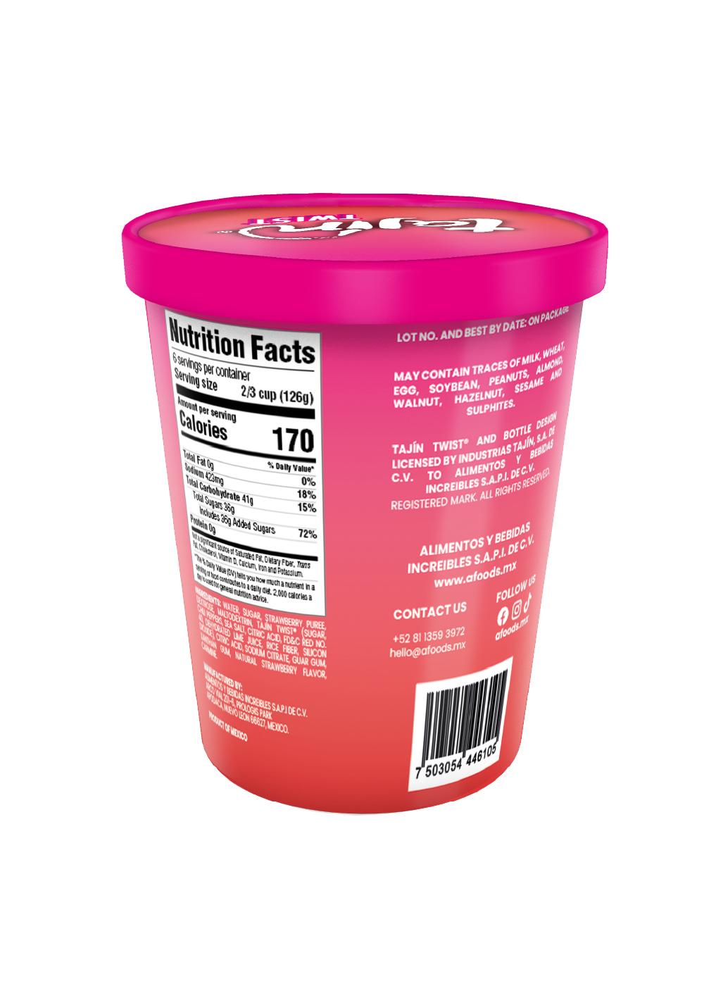 Tajin Twist Strawberry Sorbet; image 2 of 2