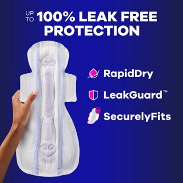 Always Maxi Max Protect Overnight Pads with Wings - Ultimate Heavy Size 6