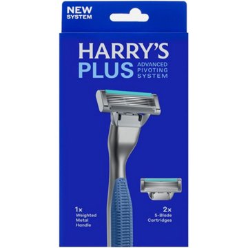 Harry's Plus Pivoting Razor & 5-Blade Refills