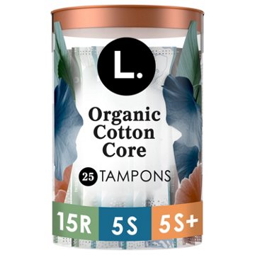 L. Organic Cotton Core Tampon Multipack - Regular, Super, Super Plus