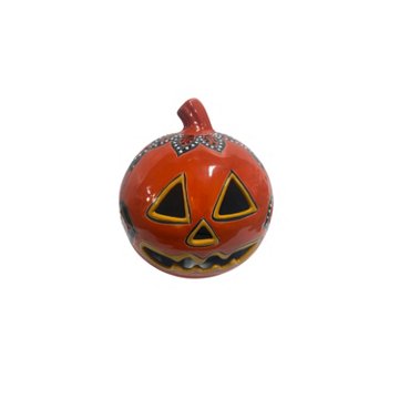 Blue Orange Pottery Talavera Traditional Pumpkin, Small