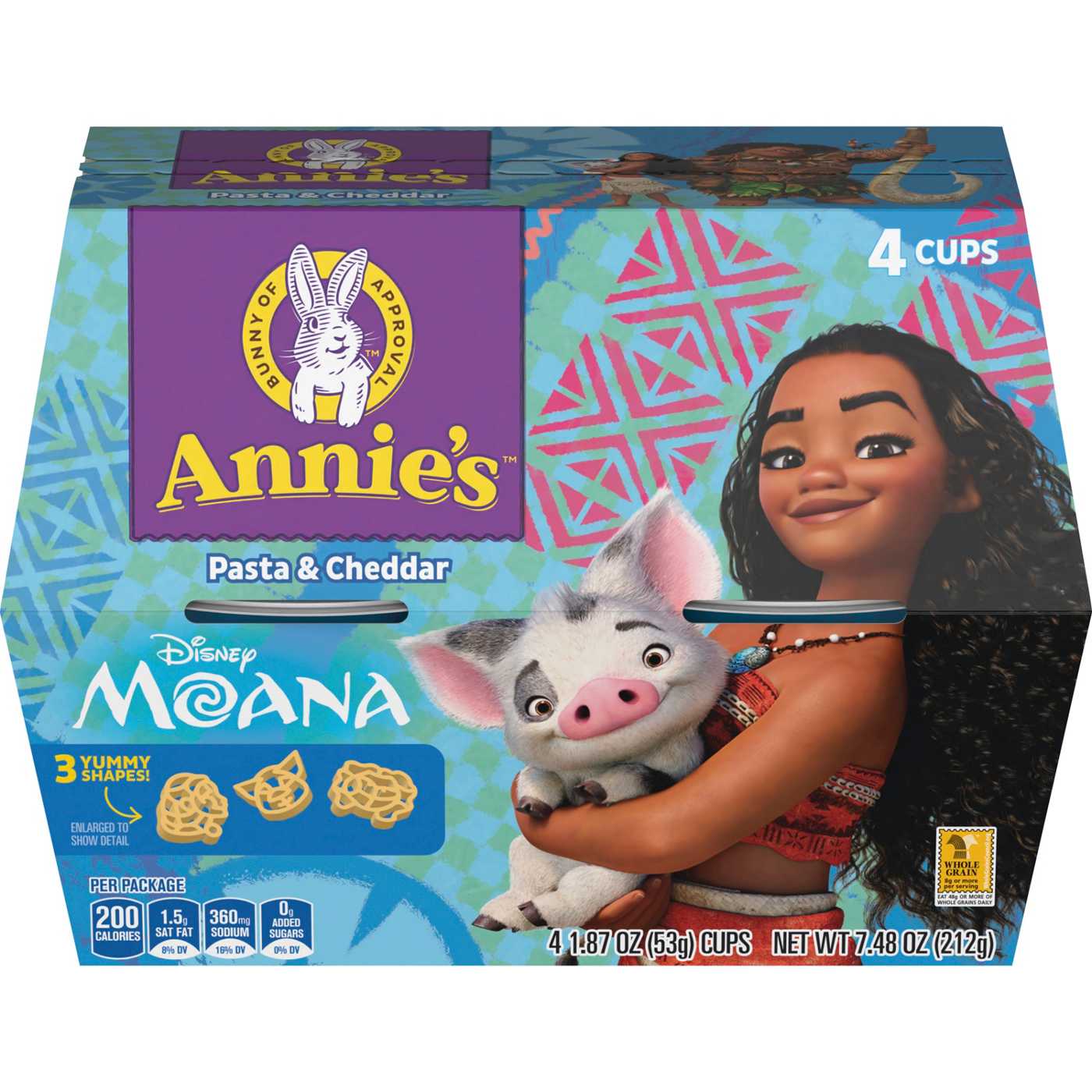 Annie's Disney Moana Cheddar Macaroni & Cheese Cups; image 1 of 2
