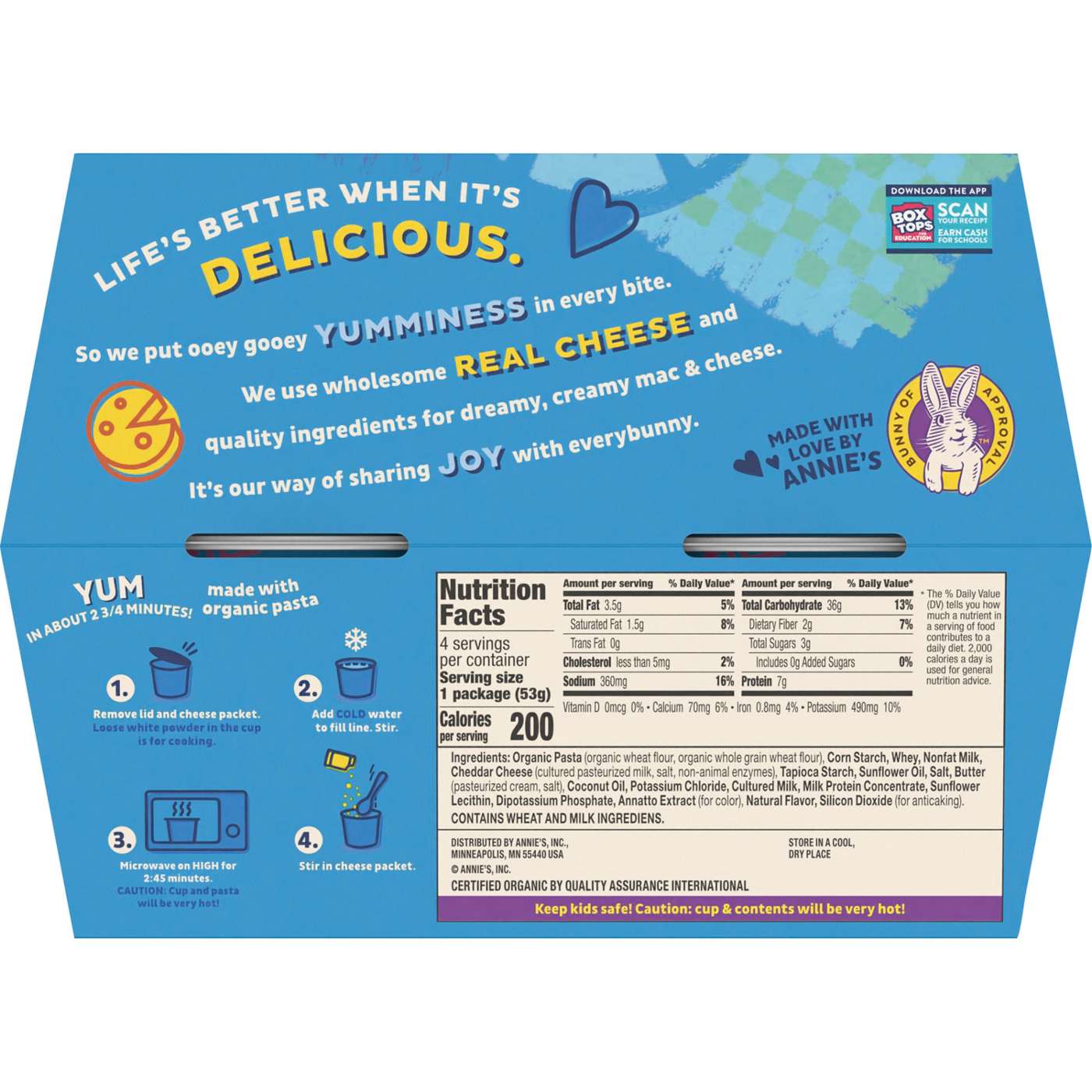 Annie's Disney Moana Cheddar Macaroni & Cheese Cups; image 2 of 2