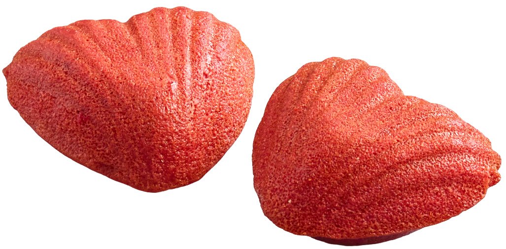 Central Market Raspberry Filled Madeleine Heart Shaped , 2 ct
