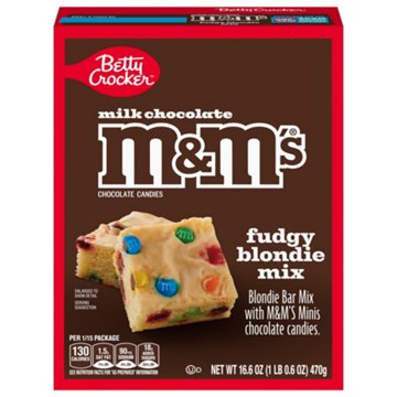Betty Crocker Milk Chocolate M&M's Fudgy Blondie Mix