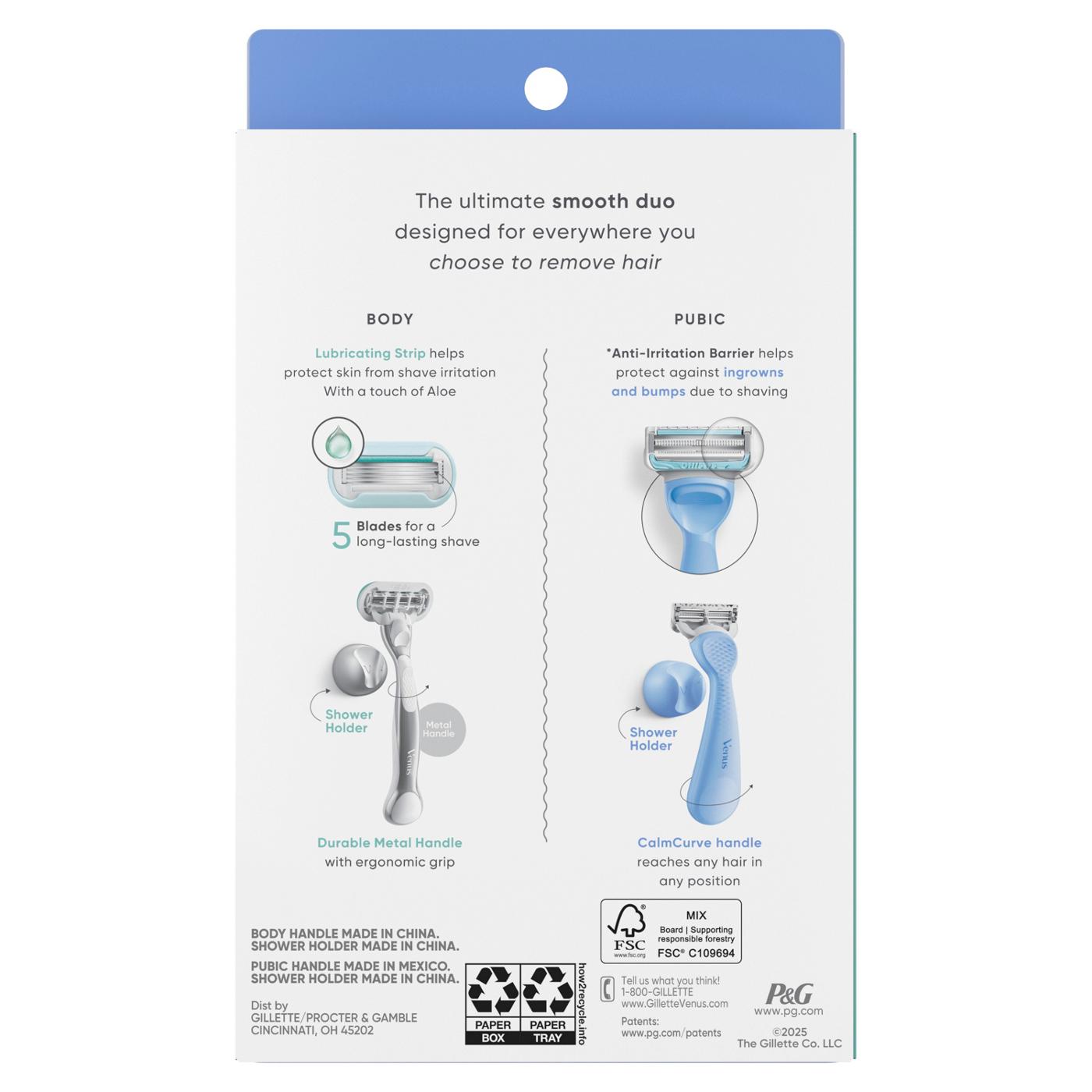 Gillette Venus Women's Body & Bikini Smooth Duo Razor Set; image 10 of 10